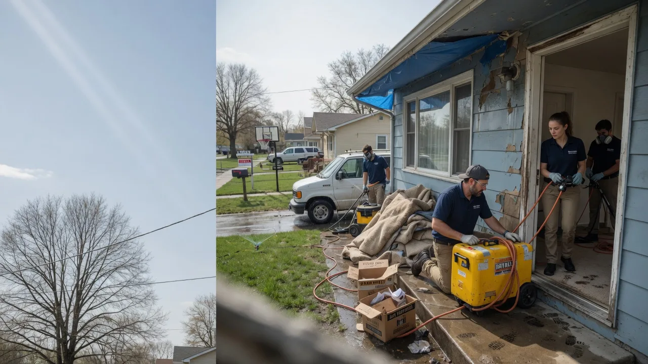 Basement Flood Cleanup in South Hutchinson, KS near me